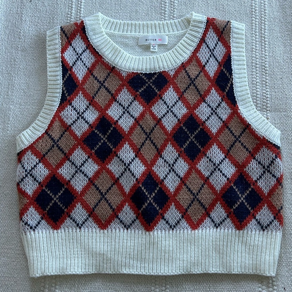 Better Be Cropped Sweater Vest